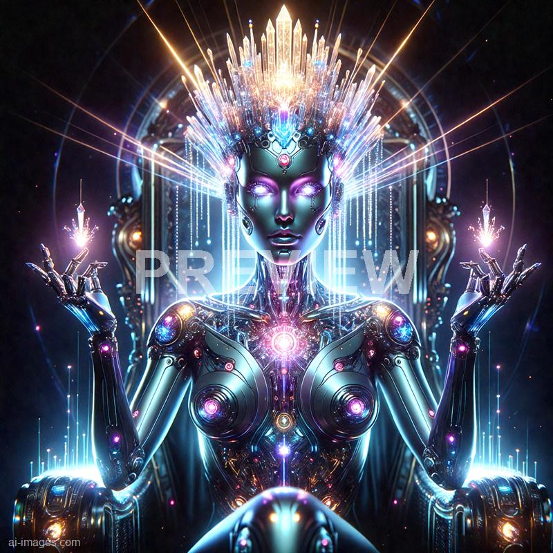 15016 - an-android-queen-on-a-throne-of-light-a-regal-ai-quee_250706001412_00001